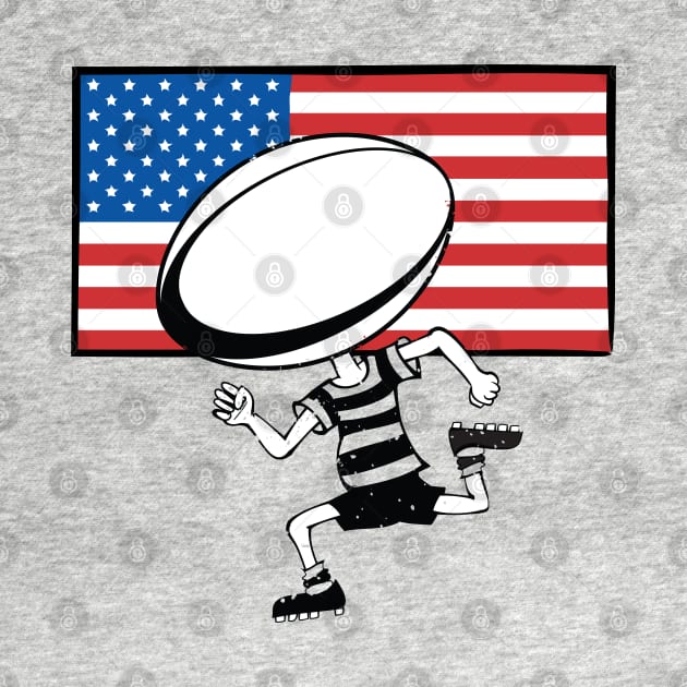 Rugby Kid USA Fan by atomguy